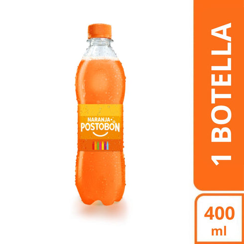 gaseosa postobon 400ml naranja